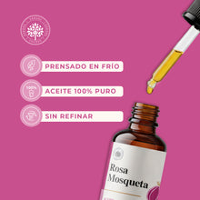 Cargar imagen en el visor de la galería, Aceite De Rosa Mosqueta Puro Sin Refinar Prensado En Frío