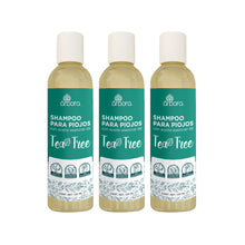 Cargar imagen en el visor de la galería, Pack 3 Shampoos para Piojos con Tea Tree ¡Tratamiento Natural!
