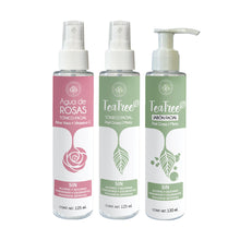 Cargar imagen en el visor de la galería, Kit Agua de Rosas + Jabón y Tónico Facial Tea Tree