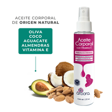 Cargar imagen en el visor de la galería, ACEITE CORPORAL HIDRATACIÓN INTENSIVA- Vitamina E 120ml SKU: 7502306460555