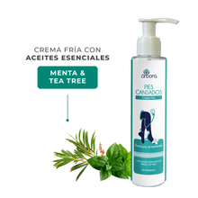 Cargar imagen en el visor de la galería, Crema Hidratante Pies Cansados Menta + Mentol + Tea Tree 120ml