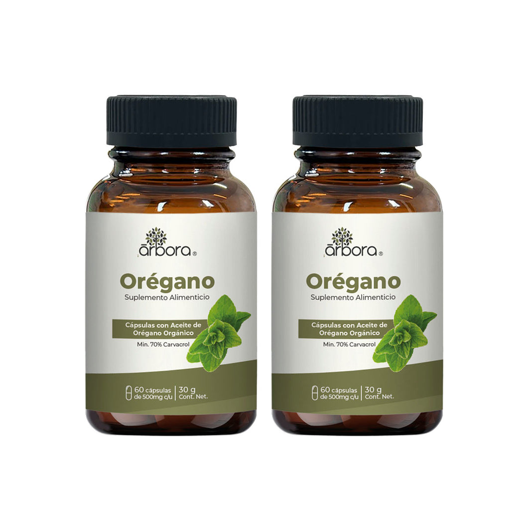 2 Pack Cápsulas de Aceite de Orégano - 60 Caps