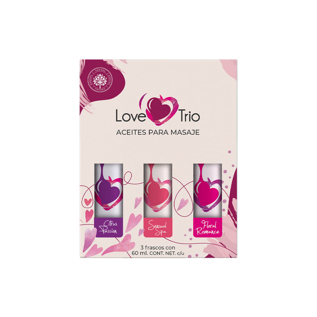 LOVE TRIO Aceites para Masaje en Pareja