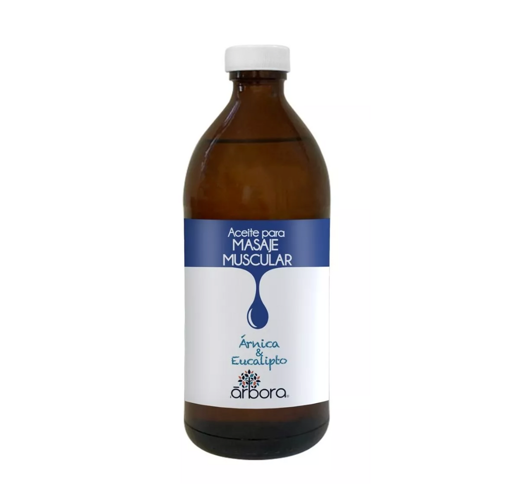 Aceite para Masaje Muscular  500 mL- Con Árnica y Aceites Esenciales