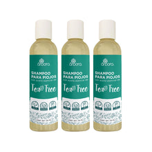 Cargar imagen en el visor de la galería, Pack 3 Shampoos para Piojos con Tea Tree ¡Tratamiento Natural!
